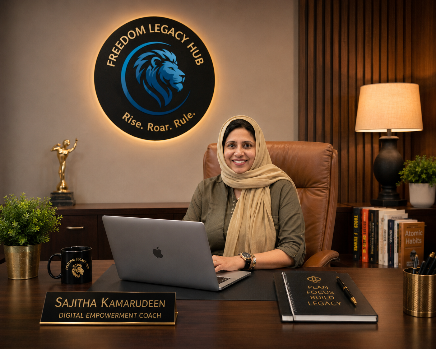 Sajitha Kamarudeen, Founder of Freedom Legacy Hub